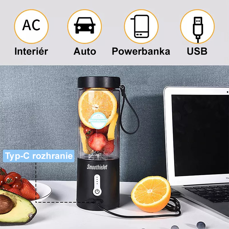 SmoothieJet mixér TOP2023 usb smoothie mixér prenosný mixér model 2023  obrazok 2